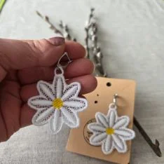 Letnie kolczyki - stokrotki